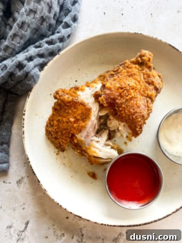 Homemade KFC-Style Fried Chicken 3 Close-up of golden brown fried chicken