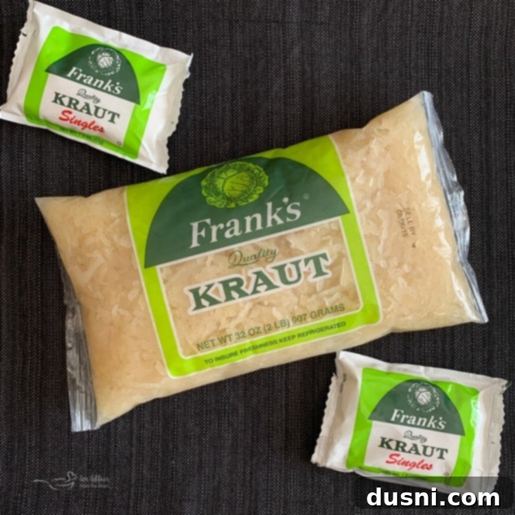 Sauerkraut, Bacon, and Swiss Dip 9 Frank's Kraut jar logo with brand message