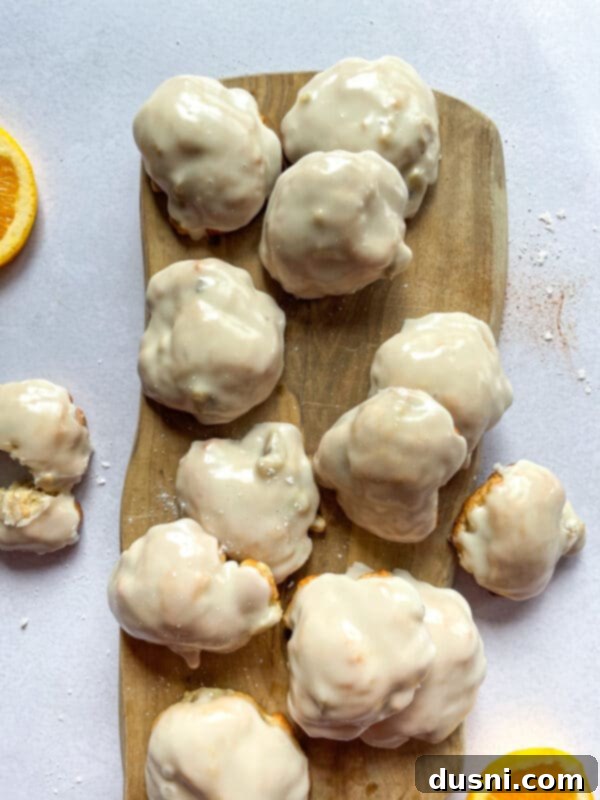 Golden Baked Banana Bites 5 Bowl of powdered sugar, vanilla extract, and milk for the glaze.