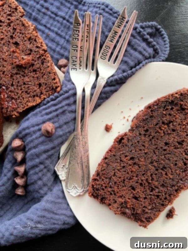 The Sauerkraut Secret Chocolate Pound Cake 9 Prepared chocolate sauerkraut cake batter in a loaf pan before baking