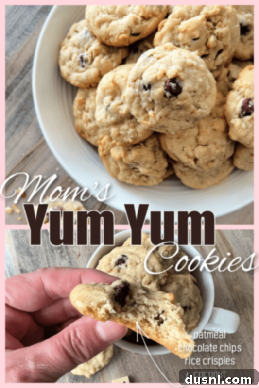 Mom's Homemade Delights 13 Two hands holding a fresh baked Yum Yum Cookie.