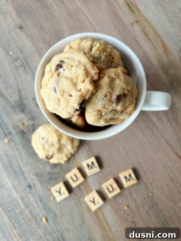Mom's Homemade Delights 4 Yum Yum Cookies arranged on a cooling rack.