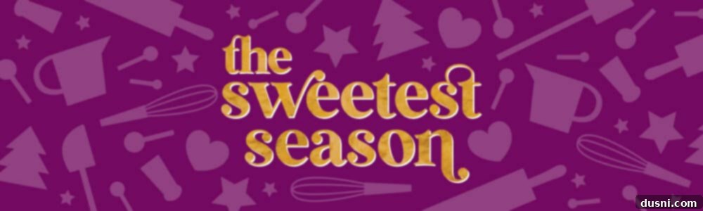 Banner for The Sweetest Season, an annual virtual cookie swap event.