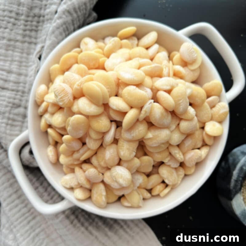 Instant Pot Grandmas Comforting Ham and Bean Soup 10 Rinsed lima beans in a strainer under cool water