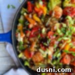 overhead of chicken teriyaki casserole in a pan