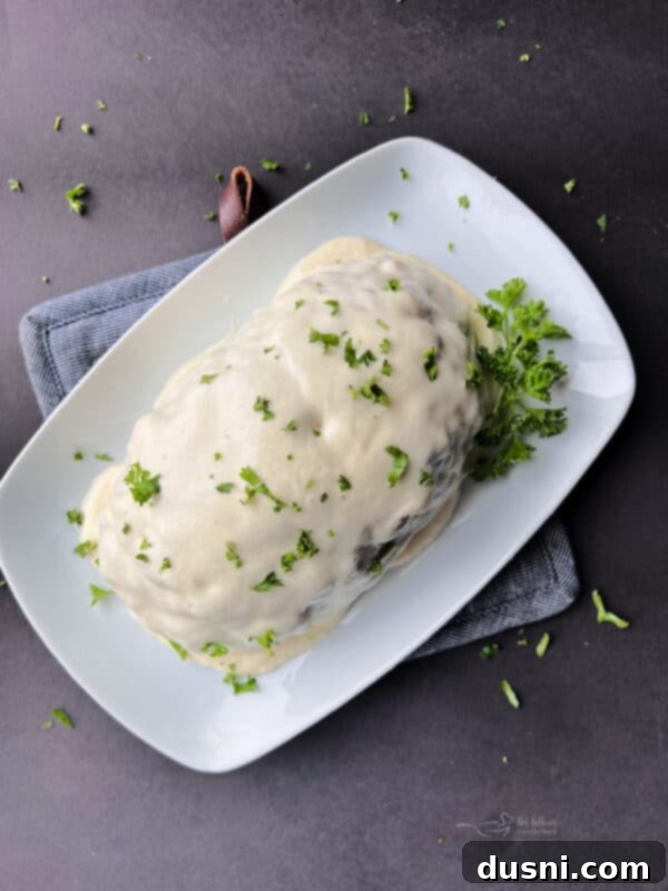 Deli-Style Meatloaf 14 Reuben Meatloaf on a serving platter