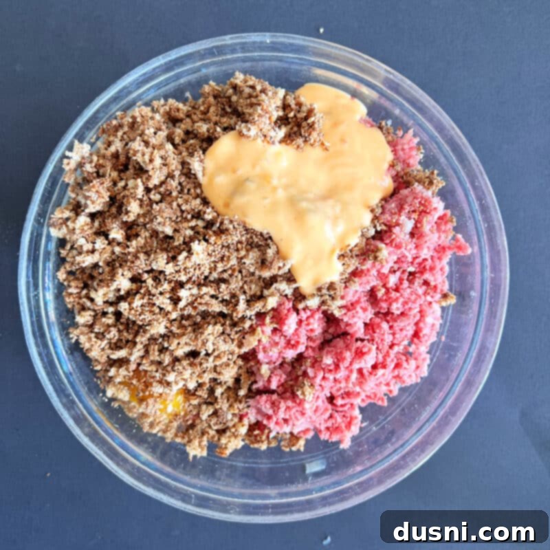 Deli-Style Meatloaf 9 Finely chopped corned beef and sauerkraut in a food processor