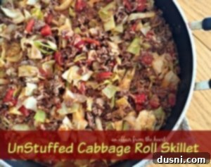 30 Plus Delicious Ground Beef Recipes 3 Unstuffed Cabbage Roll Skillet - An Affair from the Heart