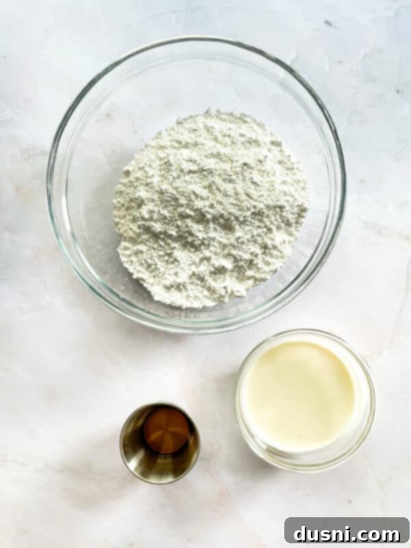 Ingredients for Toaster Strudel Glaze