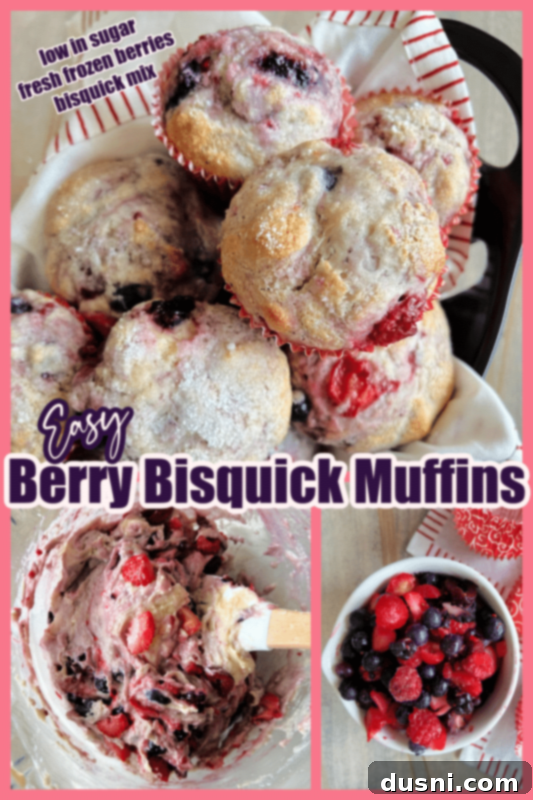Berry Bisquick Muffins _ An Affair from the Heart with a bite taken out