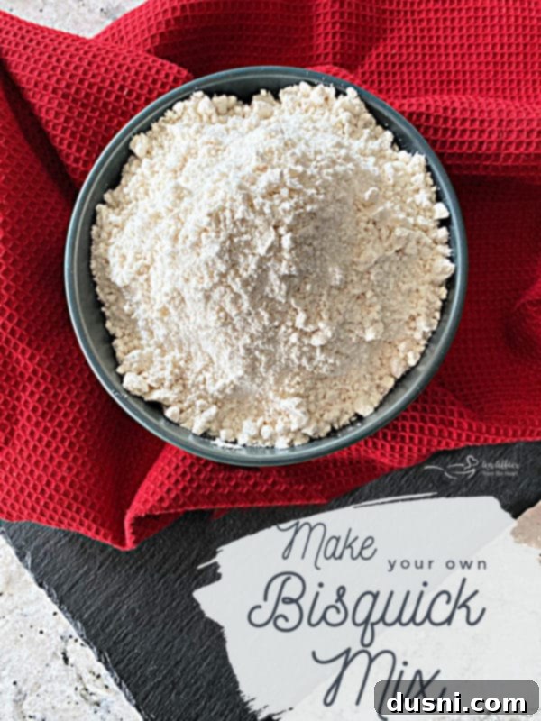 overhead of Homemade Bisquick Substitute