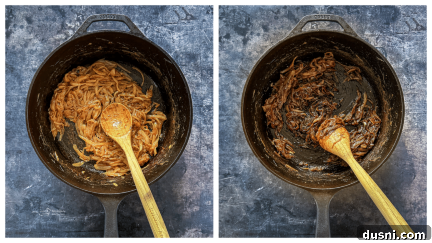Caramelizing onions in a pot