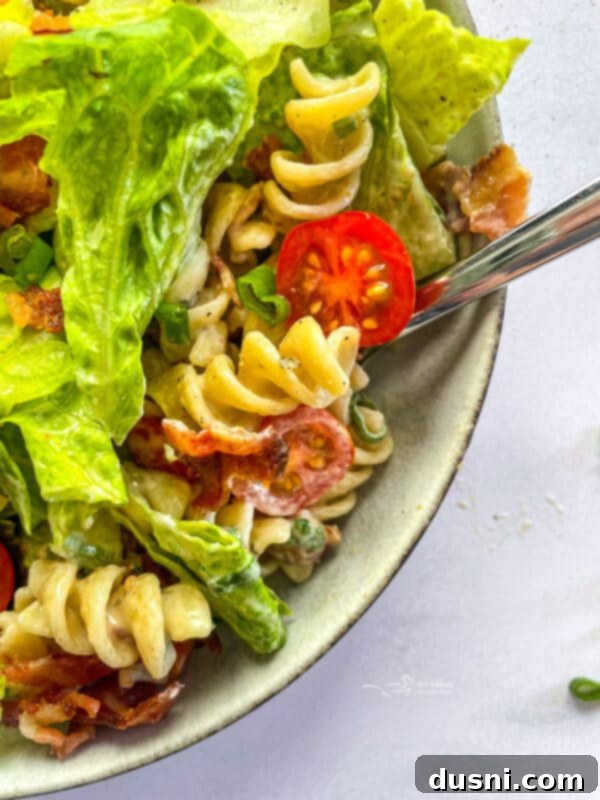 Closeup View of Pasta Salad