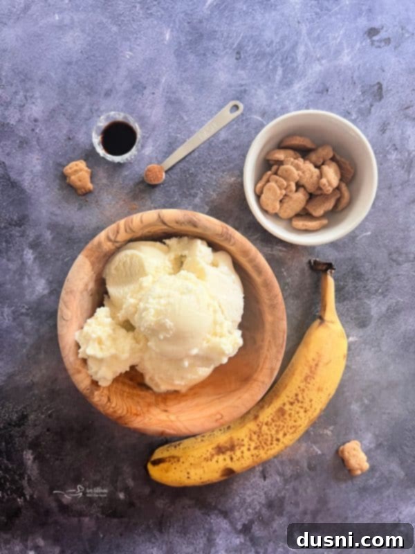 Banana Cream Dream Shake 4 Two glasses of Banana Cream Pie Shakes, topped with whipped cream and graham crackers