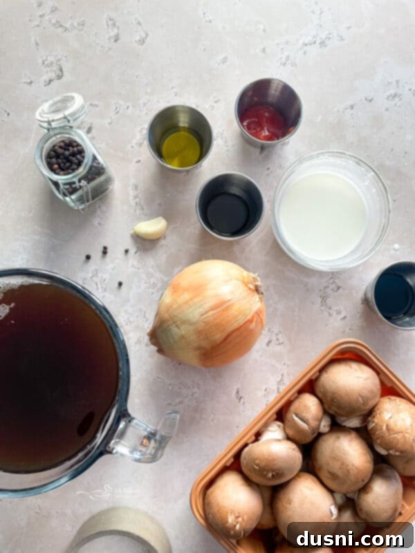 Classic Salisbury Steak with Savory Mushroom Gravy 5 Bowl of ground beef mixture for Salisbury steak patties