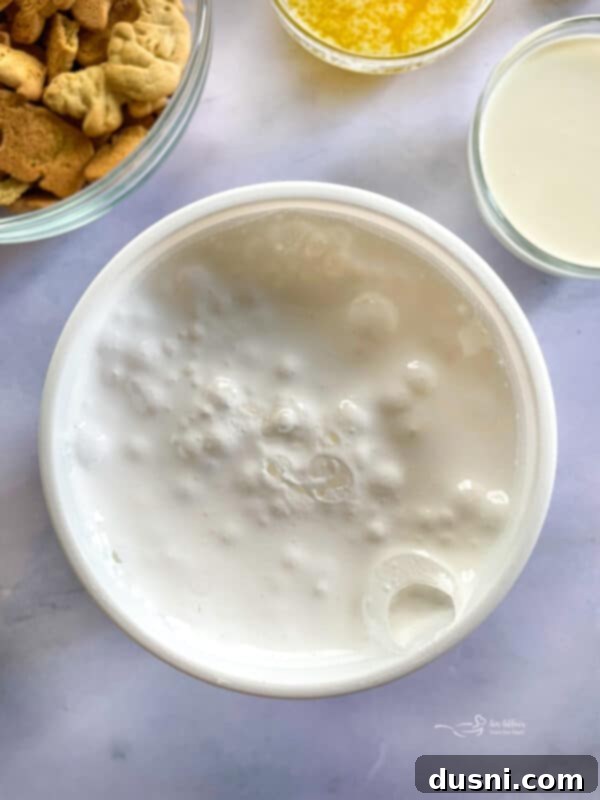 Dreamy Marshmallow Cloud Cheesecake 5 A whole No-Bake Marshmallow Cheesecake with colorful sprinkles on top, ready to be sliced.