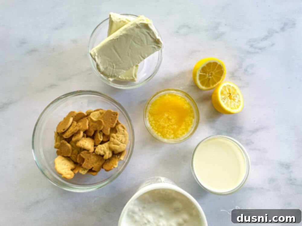 Dreamy Marshmallow Cloud Cheesecake 6 Top down view of a creamy No-Bake Marshmallow Cheesecake, showcasing its smooth texture.