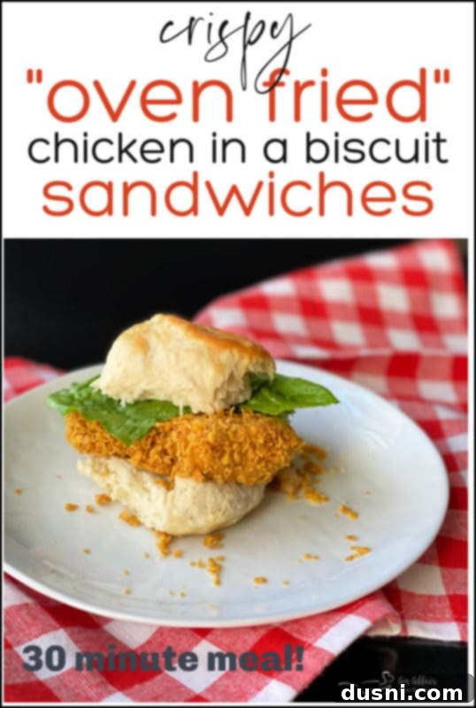Oven Fried Chicken in a Biscuit Sandwich Ready to Serve