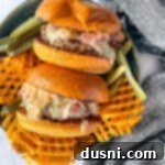 Melty Reuben Burgers