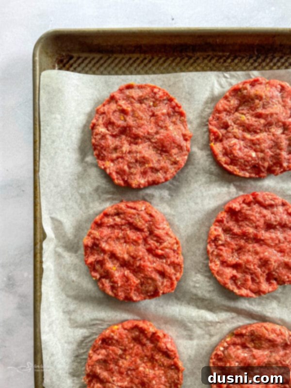 Lean Ground Beef for Reuben Burgers