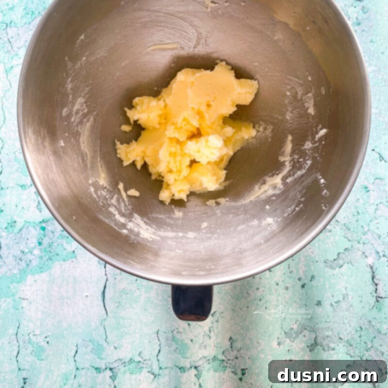 Creaming butter and sugar for cake batter