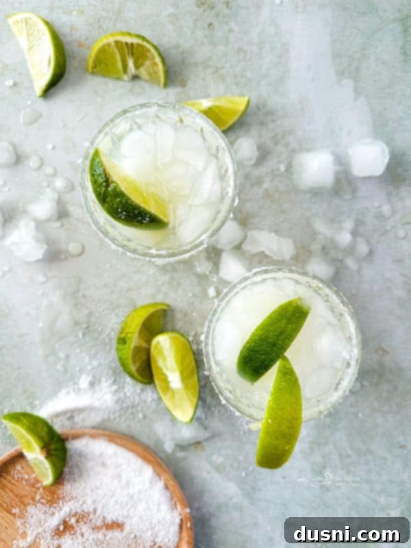 Two El Bee's Margaritas ready to be served