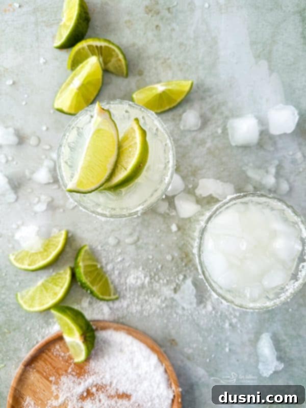 Fresh limes and a pitcher of El Bee's Margaritas
