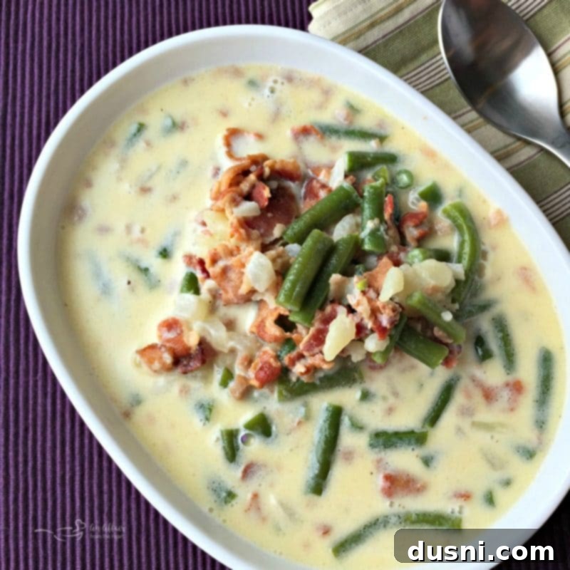 Potato, Green Bean & Bacon Soup