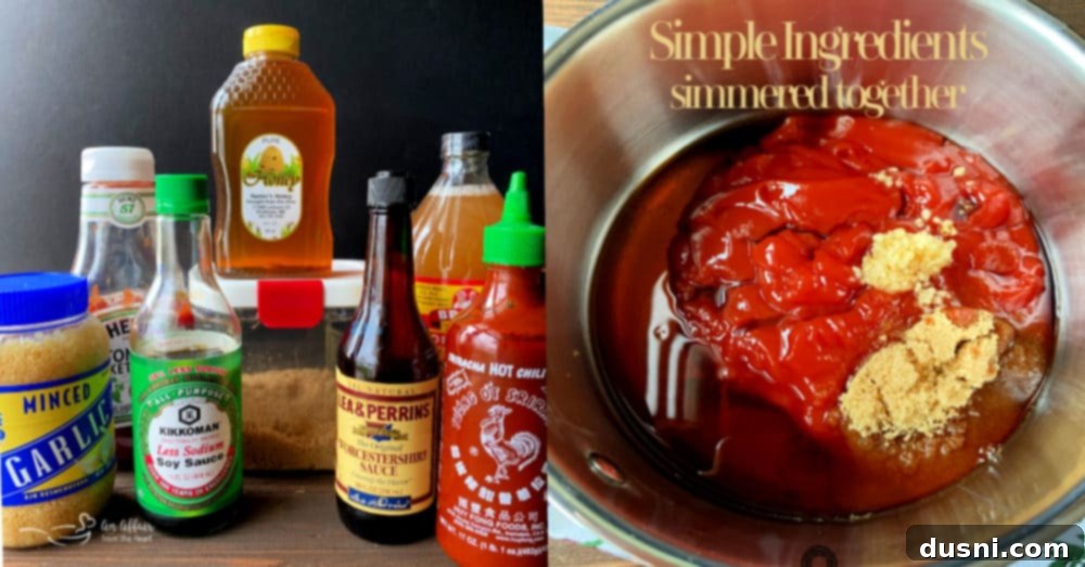 The Perfect Homemade BBQ Elixir 3 Ingredients for homemade BBQ sauce laid out