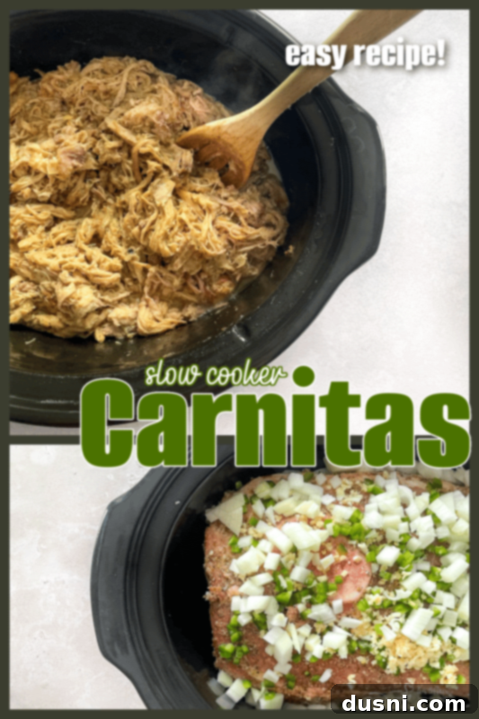 Crispy Tender Slow Cooker Carnitas 15 Slow Cooker Pork Carnitas served