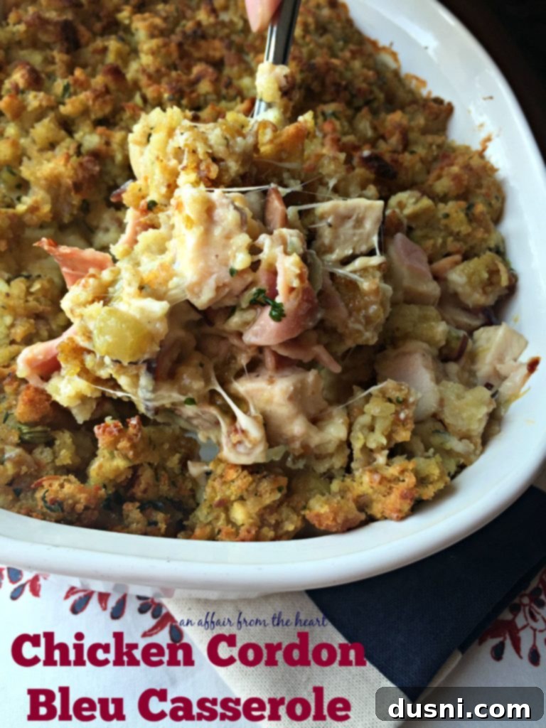 Creamy Chicken Cordon Bleu Bake 15 Chicken Cordon Bleu Casserole