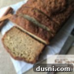 Harvest Spiced Banana Bread 2 Close up of Fall Spiced Banana Bread on a white napkin