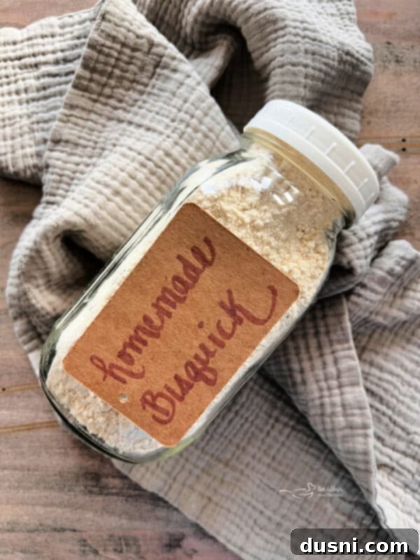 Better Bisquick From Your Kitchen 3 A close-up shot of the finely blended homemade Bisquick mix