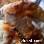 close up of Pork Chop & Potato Bake