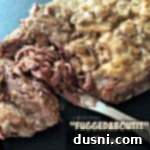 Close up of "Fuggedaboutit Roast" {the forgotten roast}