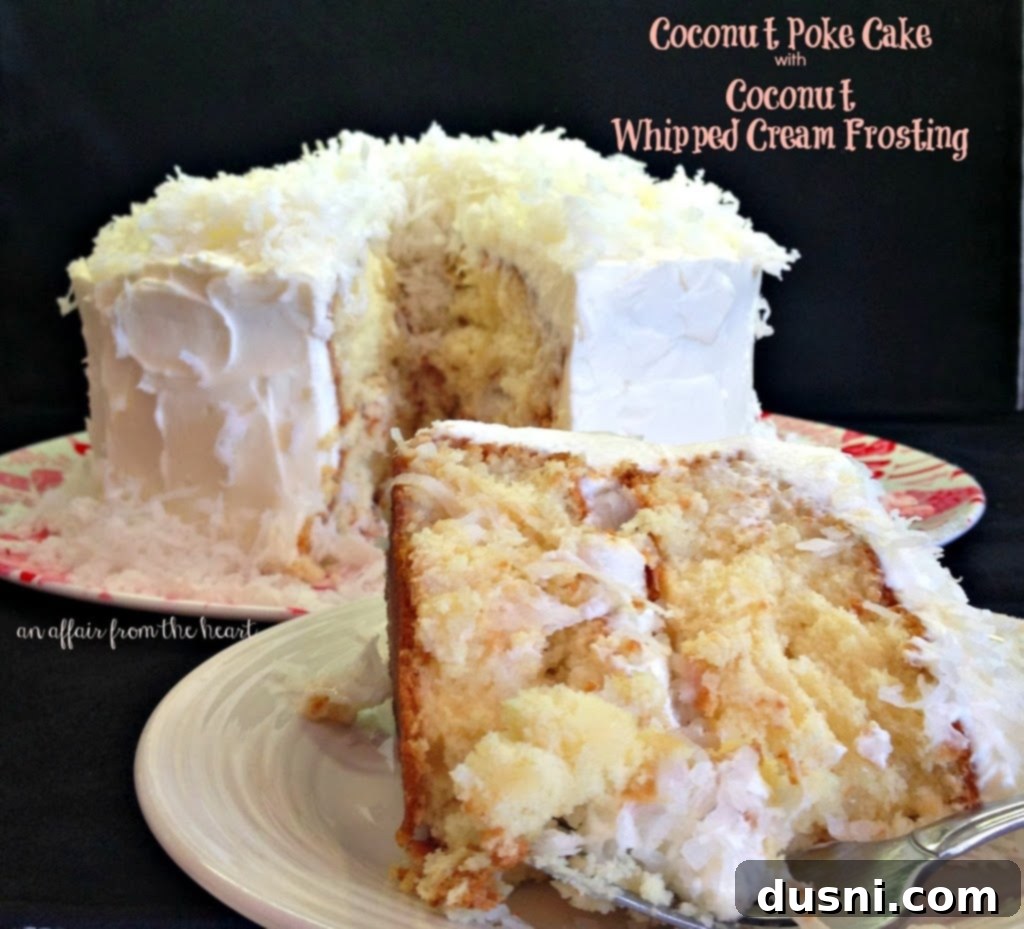 2015's Top 10 Sweetest Creations 3 coconut cream poke cake with coconut whipped cream frosting