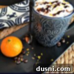 Zesty Mocha Latte 8 Orange Mocha Latte side view