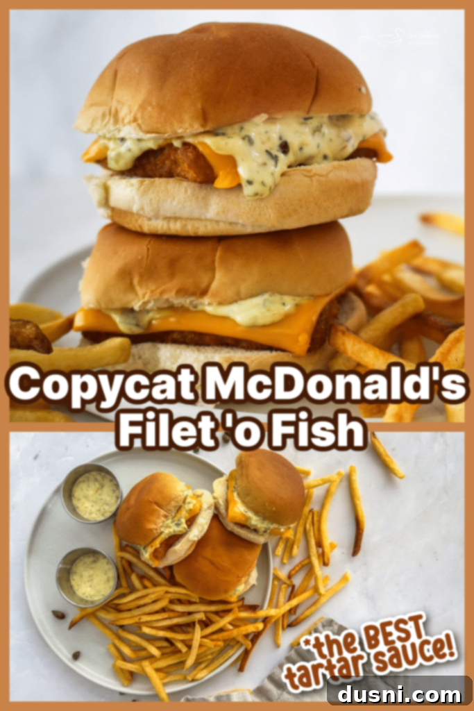 Your Favorite Filet-O-Fish & McDonald's-Inspired Tartar Sauce, Made At Home 13 Completed homemade McDonald's Filet-O-Fish sandwich ready to eat