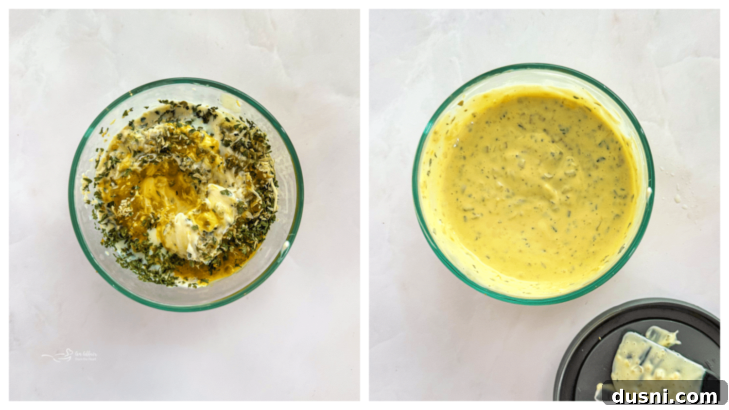 Your Favorite Filet-O-Fish & McDonald's-Inspired Tartar Sauce, Made At Home 9 Mixing ingredients for homemade tartar sauce in a bowl