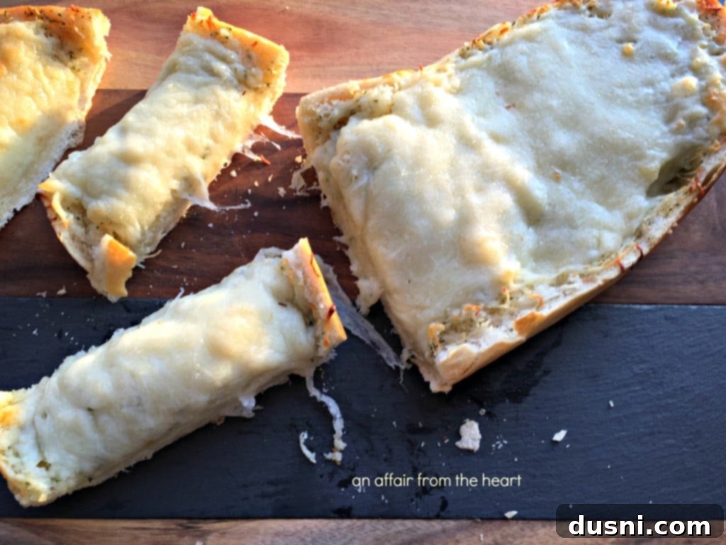 Four Cheese Roasted Garlic Bread