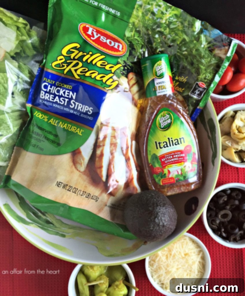 Italian Salad with Chicken