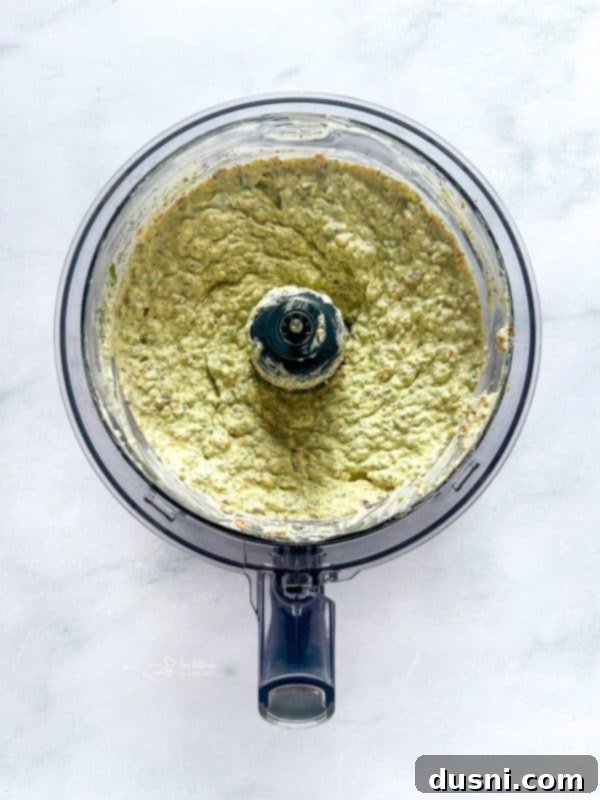 The finished bacon veggie sandwich spread in a bowl.