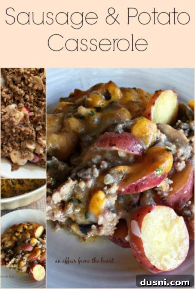 Hearty Sausage and Potato Bake 3 Sausage & Potato Casserole -An Affair from the Heart