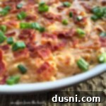 Extreme close up of Loaded Mac 'n Cheese