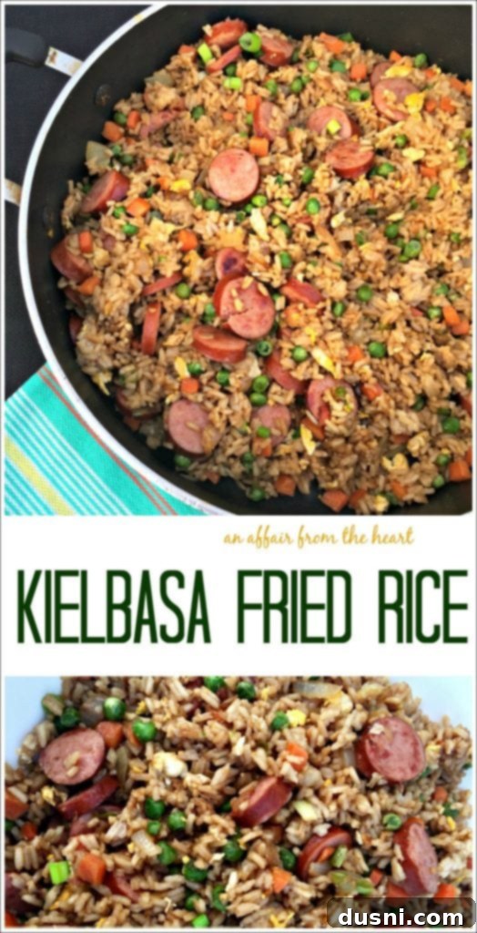 Hearty Kielbasa Fried Rice 19 Kielbasa Fried Rice - An Affair from the Heart, a beautifully composed shot
