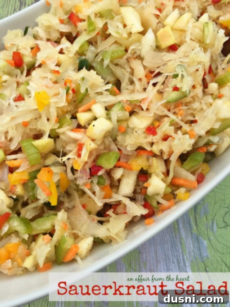 Crisp & Zesty Sauerkraut Slaw 2 Sauerkraut Salad - An Affair from the Heart