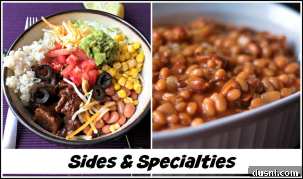 Barbecue Obsession 17 Collage of various BBQ side dishes and specialty recipes