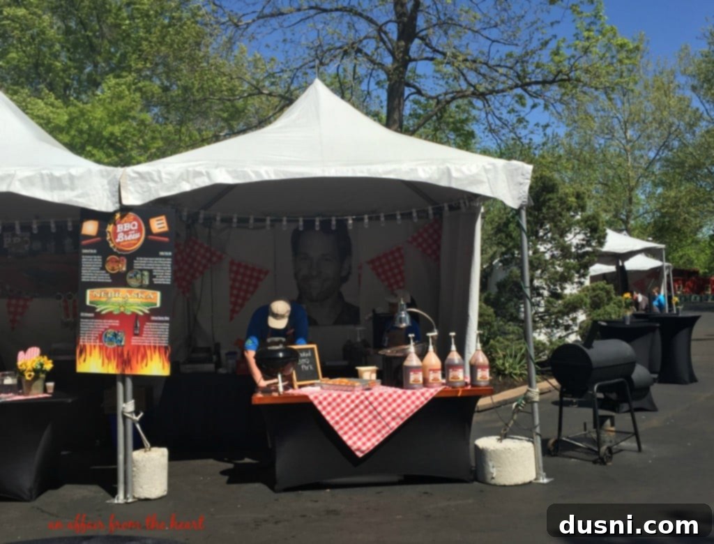 Barbecue Obsession 5 Welcome sign for the All American BBQ & Brew Festival at Worlds of Fun