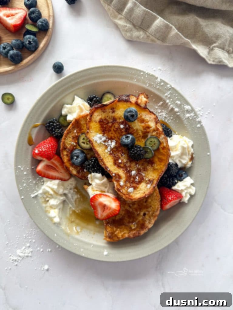 French Toast with a 'Pin It' graphic