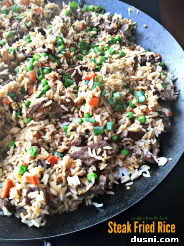 Sizzling Steak Fried Rice 2 Steak Fried Rice - An Affair from the Heart